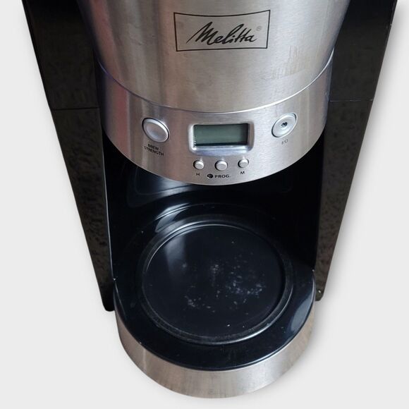 Melitta 10-Cup Thermal Drip Coffeemaker Model 46894 In Black Stainless Steel - Picture 4 of 10